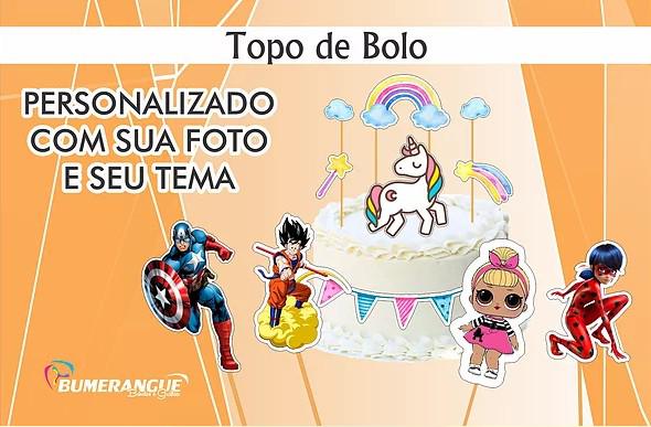 Topo de bolo personalizado - Bumerangue